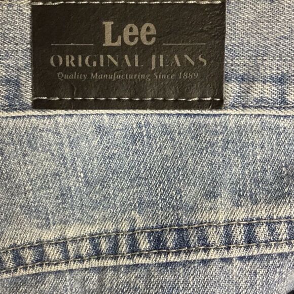 Vintage Lee Lightwash Blue Mom Jeans Size 12 32 x 31 - Picture 5 of 6